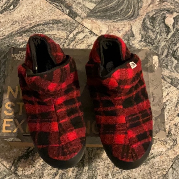 The North Face Thermoball Bootie Traction Wool TNF Booties Men Size 11 Slippers - Picture 13 of 16